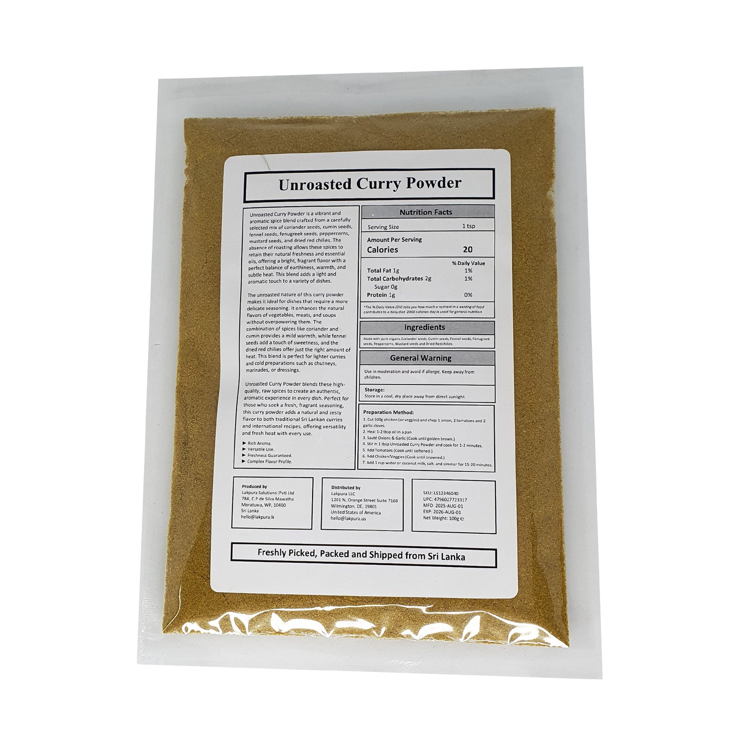 Lakpura® kari prášek (Thuna Paha)