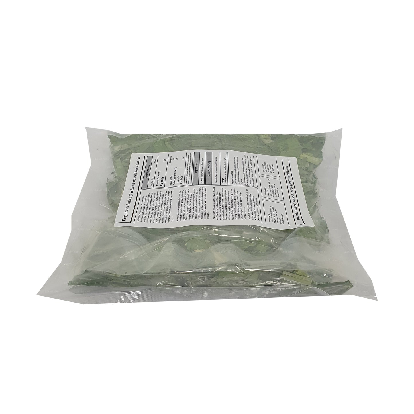 Dehydratované listy Pandan Rampe Lakpura