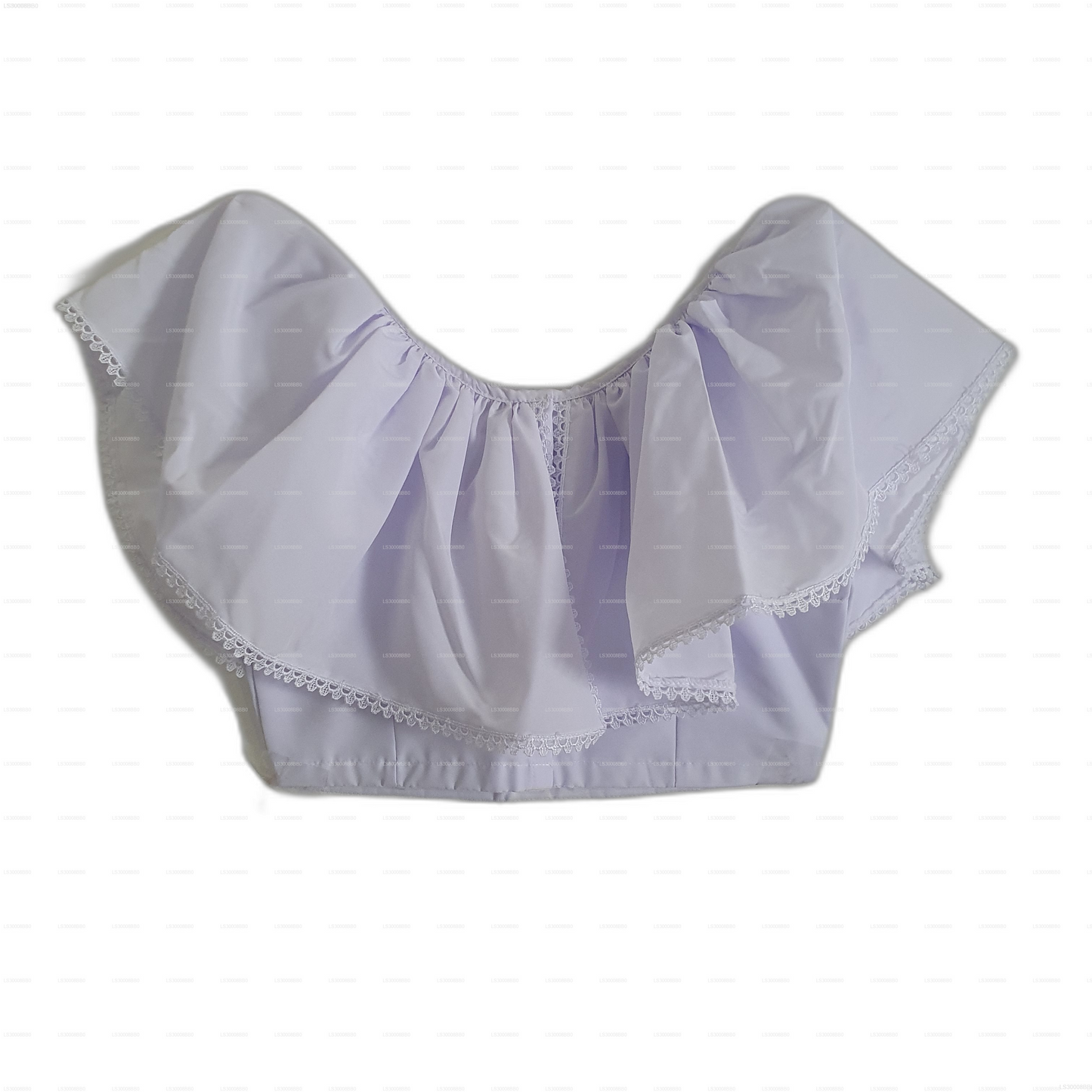 Lakpura® Dětské bílé lamasarí (poloviční sárí)