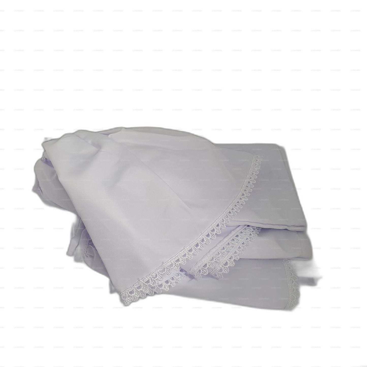 Lakpura® Dětské bílé lamasarí (poloviční sárí)
