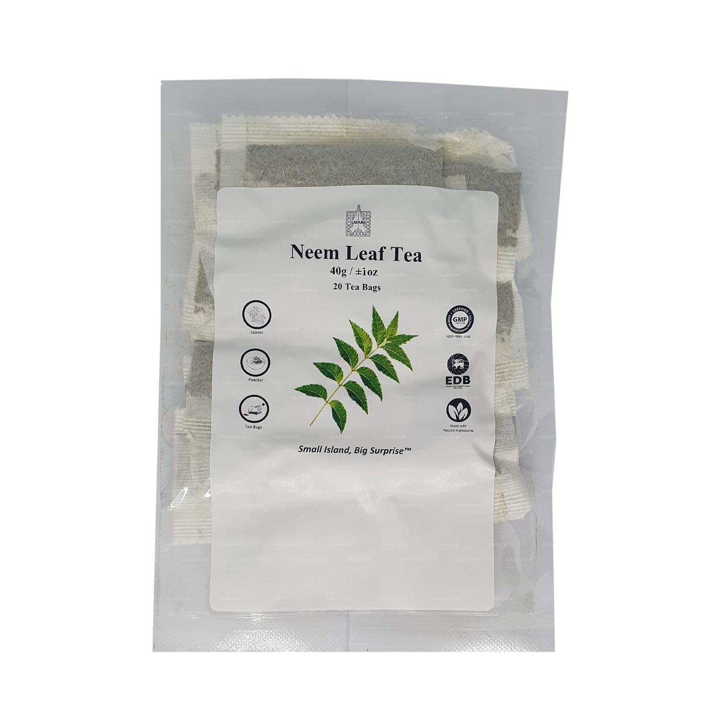 Lakpura Neem Leaf Čaj (40g) 20 čajových sáčků