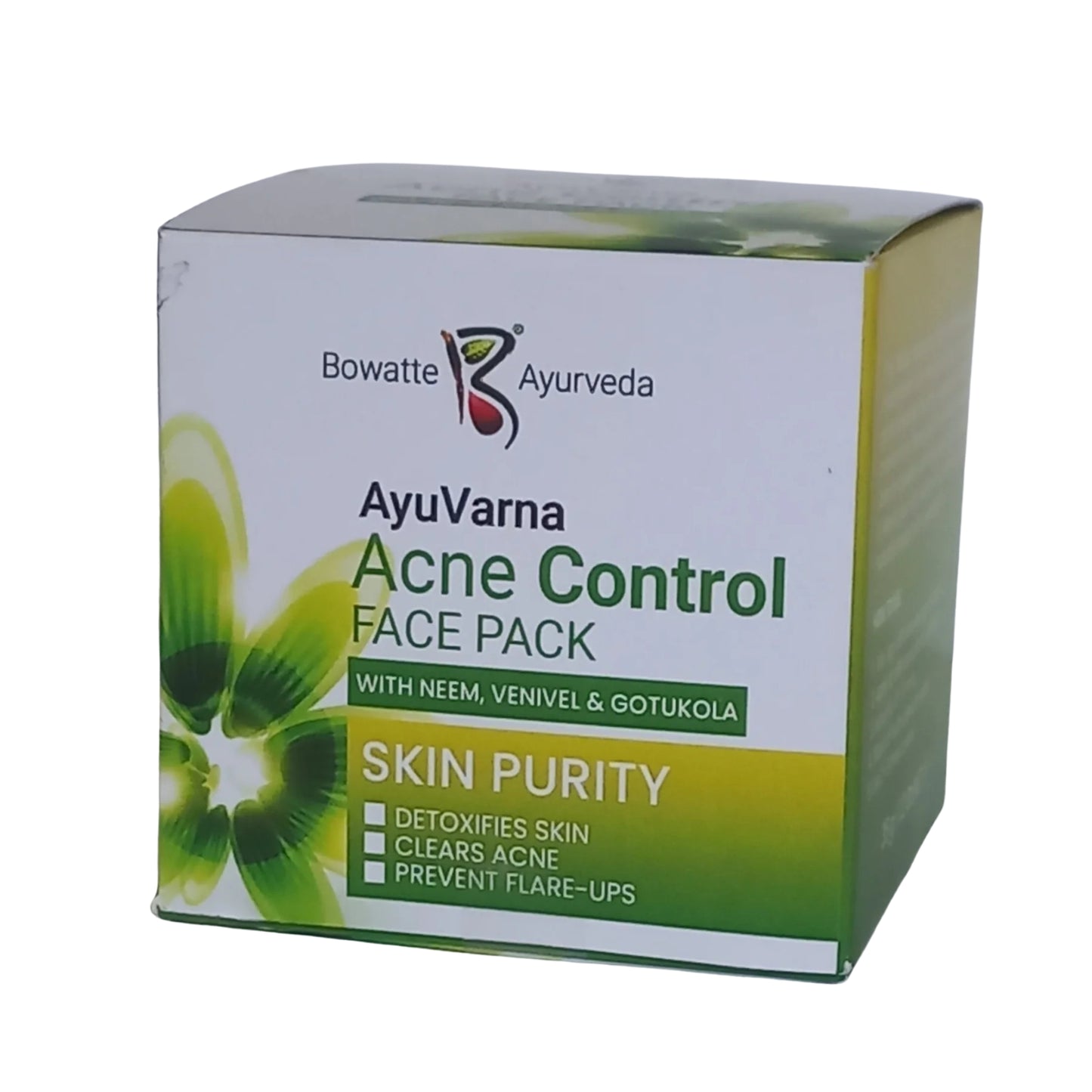 Pleťová maska ​​Bowatte Ayu Varna proti akné (35 g)