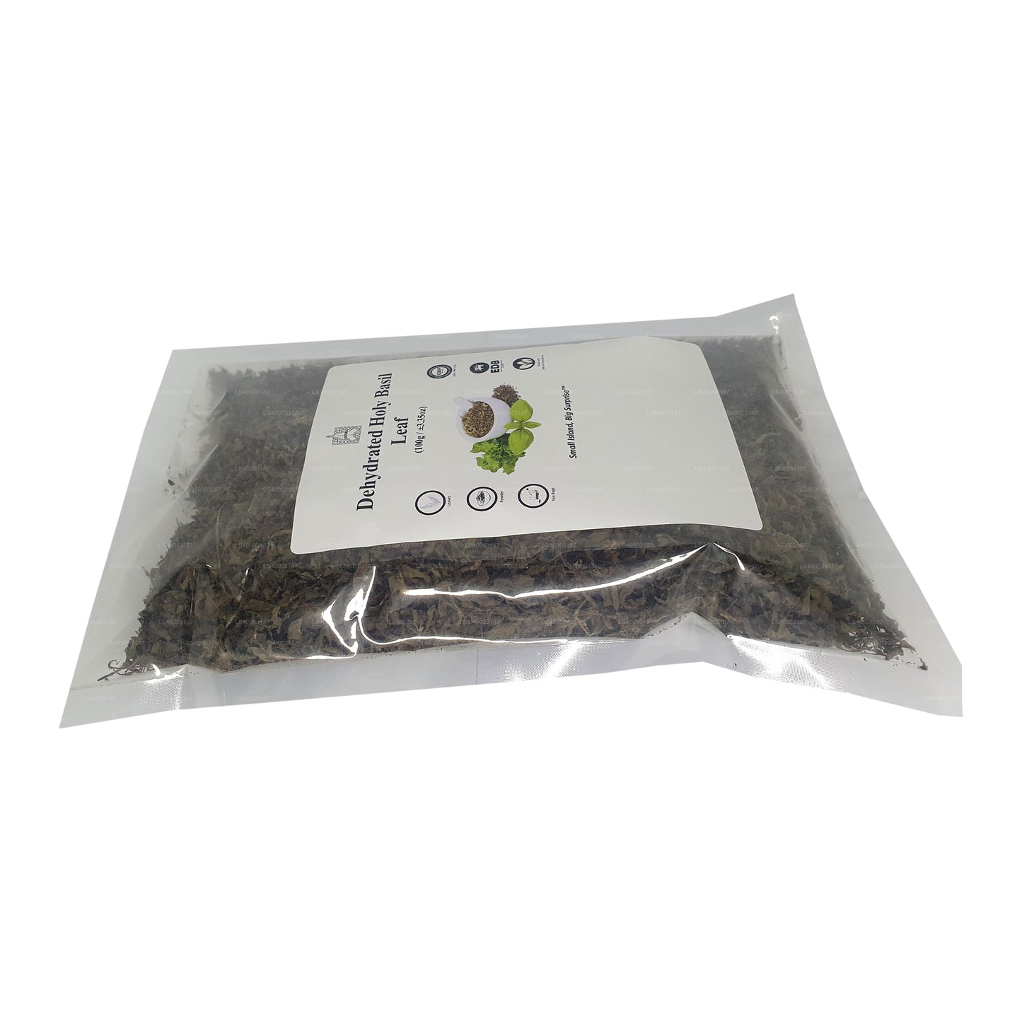 Dehydratované listy tulsi z bazalky Lakpura