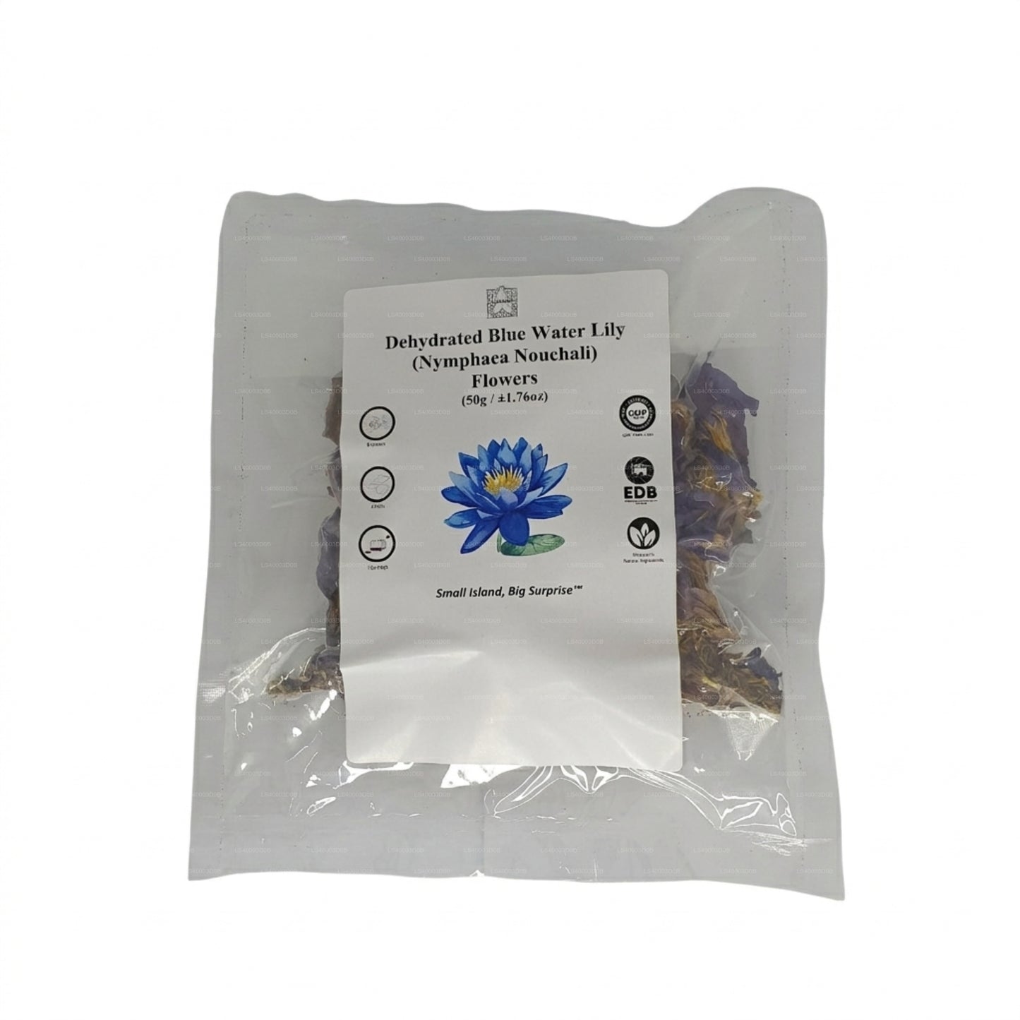 Lakpura® Dehydratované Květy Modrého Leknínu 