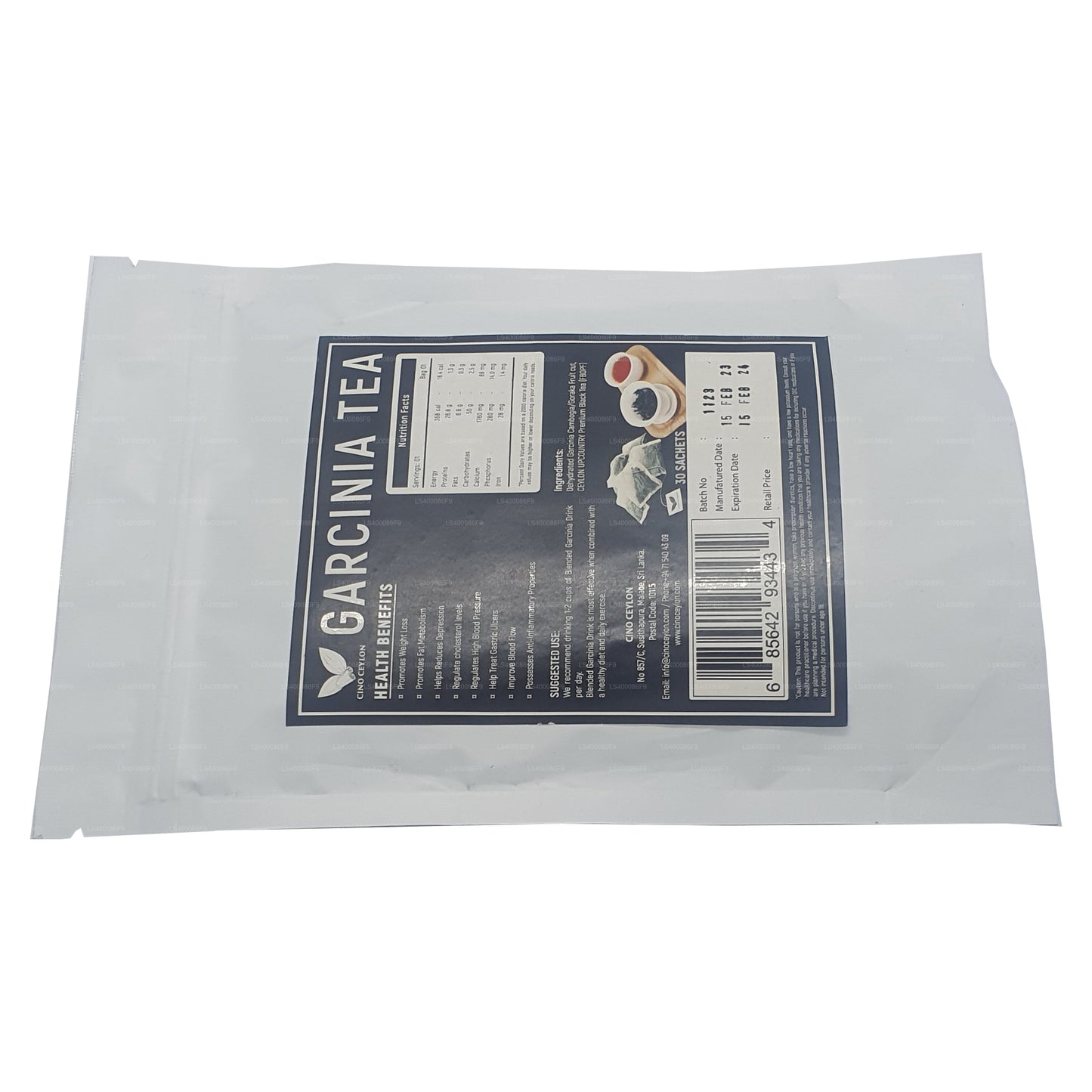 Čaj Cino Ceylon Garcinia (30 čajových sáčků)