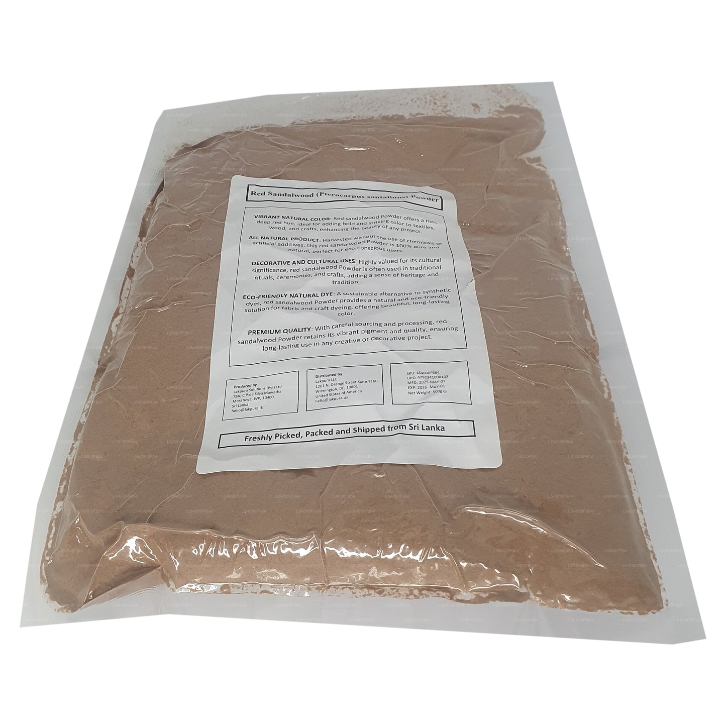 Lakpura červený santalový prášek