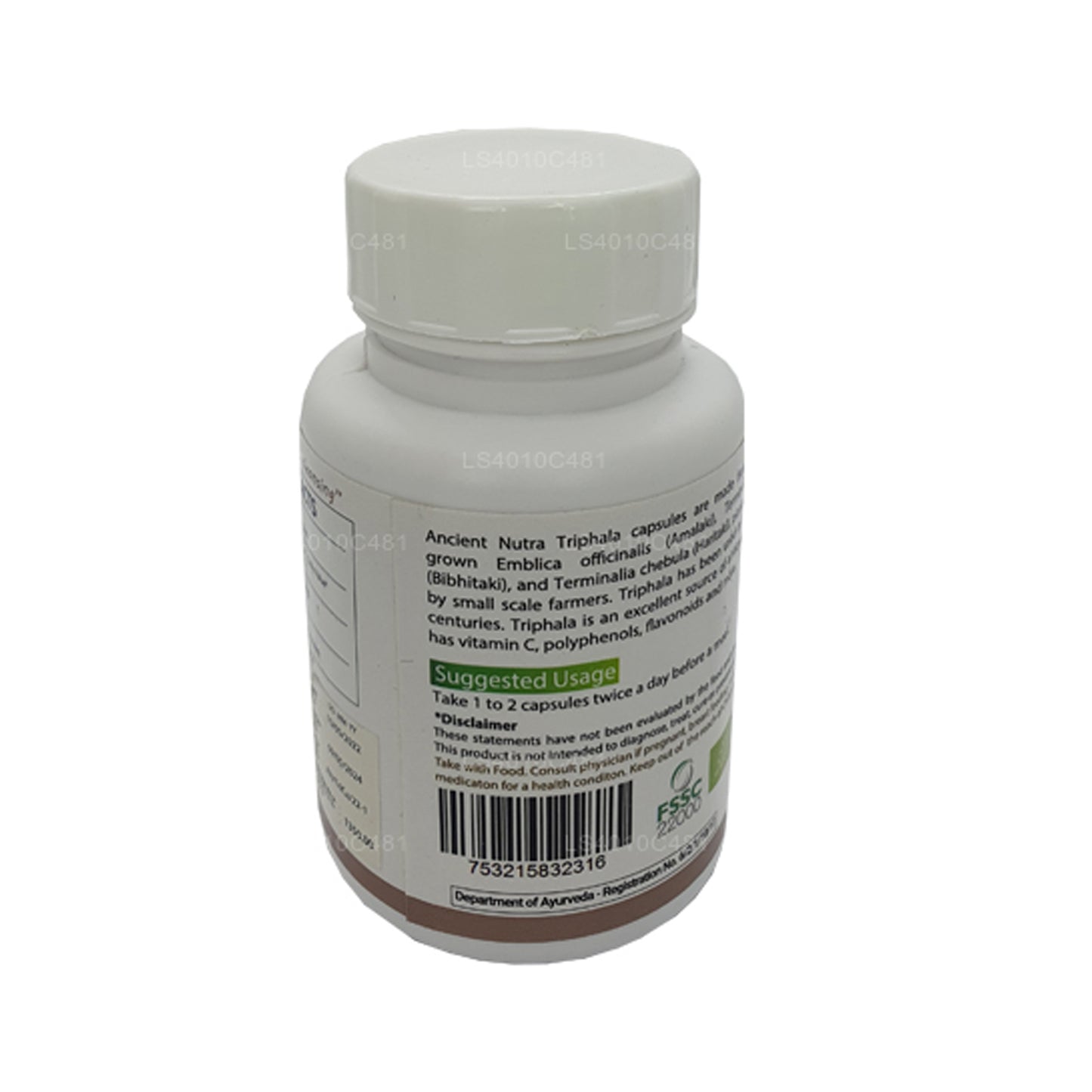 Starověká Nutra Triphala (60 kapslí)