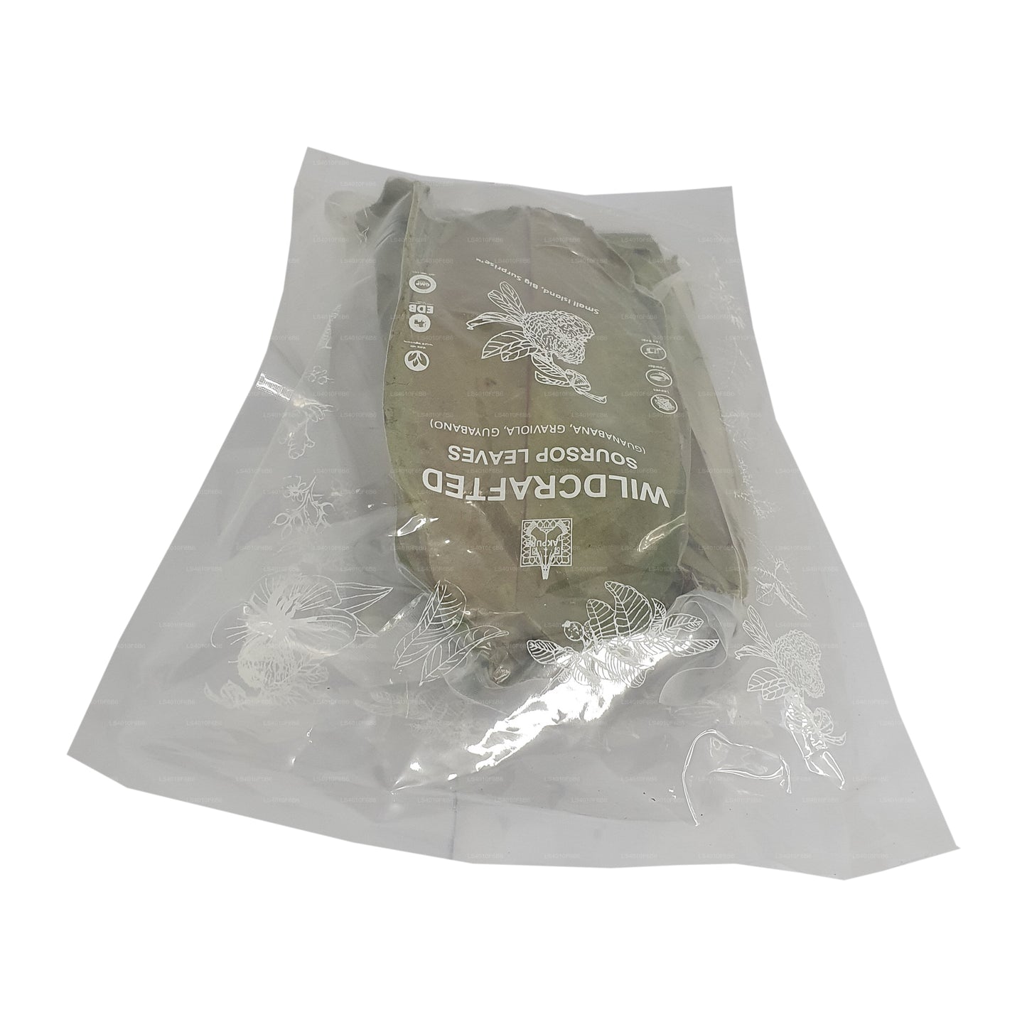 Lakpura® Divoce pěstované listy kyselé papričky (Guanabana, Graviola, Guyabano) Dehydratované celé listy