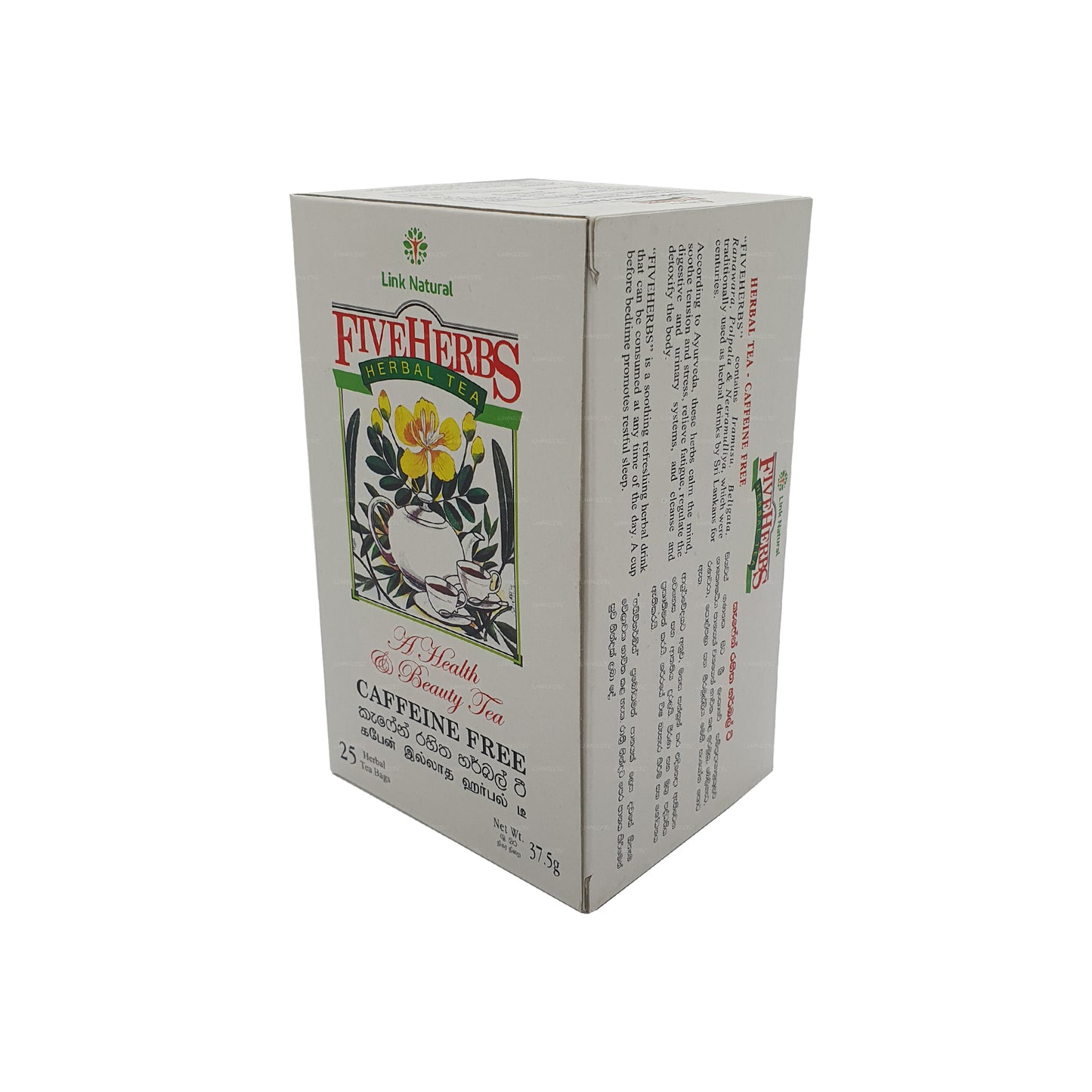 Link Natural Five Herbs Ayurveda Bylinkový čaj (37,5g) 25 čajových sáčků