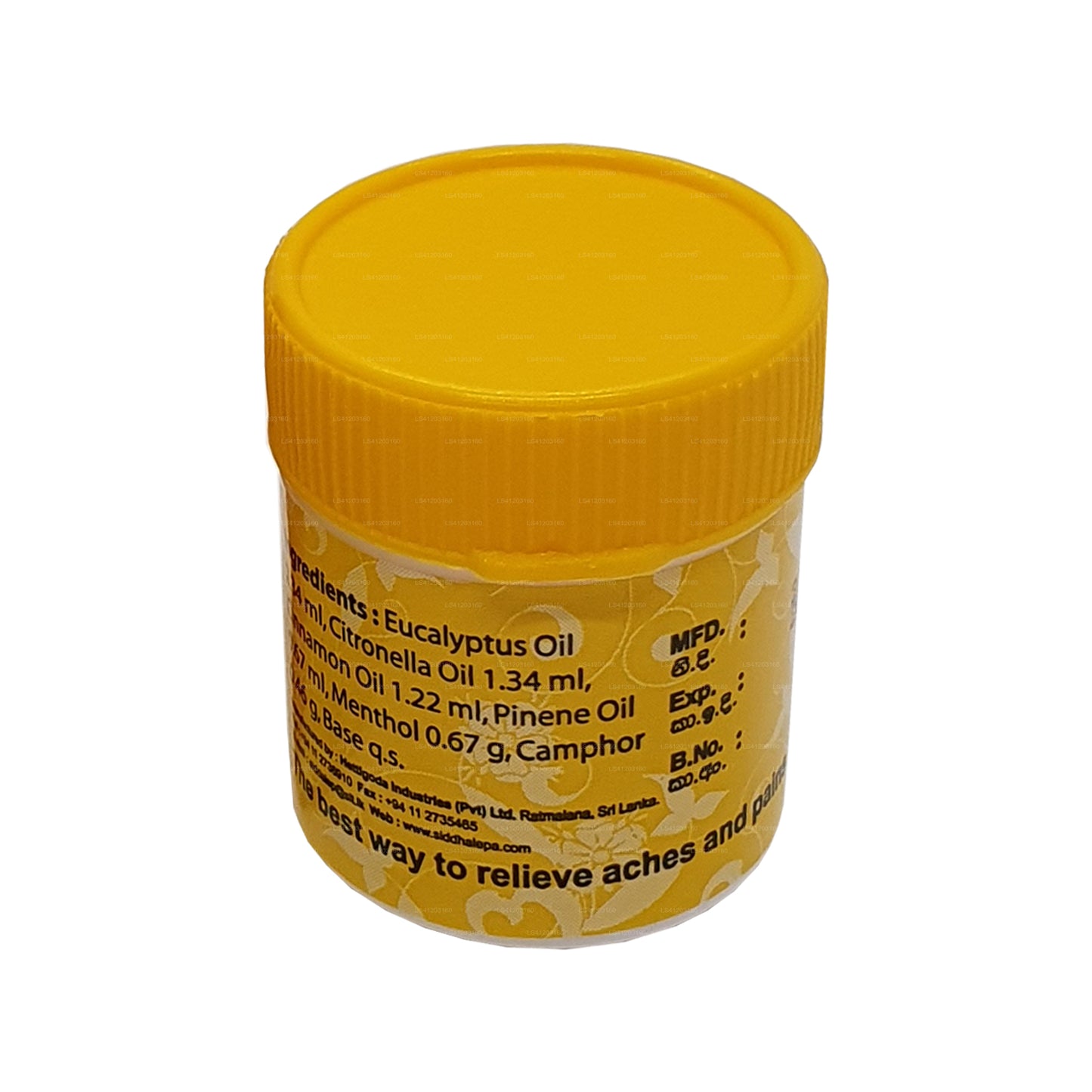 Bylinný balzám Siddhalepa Ayurvéda