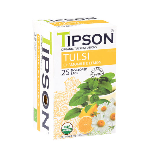 Tipson Organic Tulsi With Chamomile Lemon (30g) 25 Tea Bags