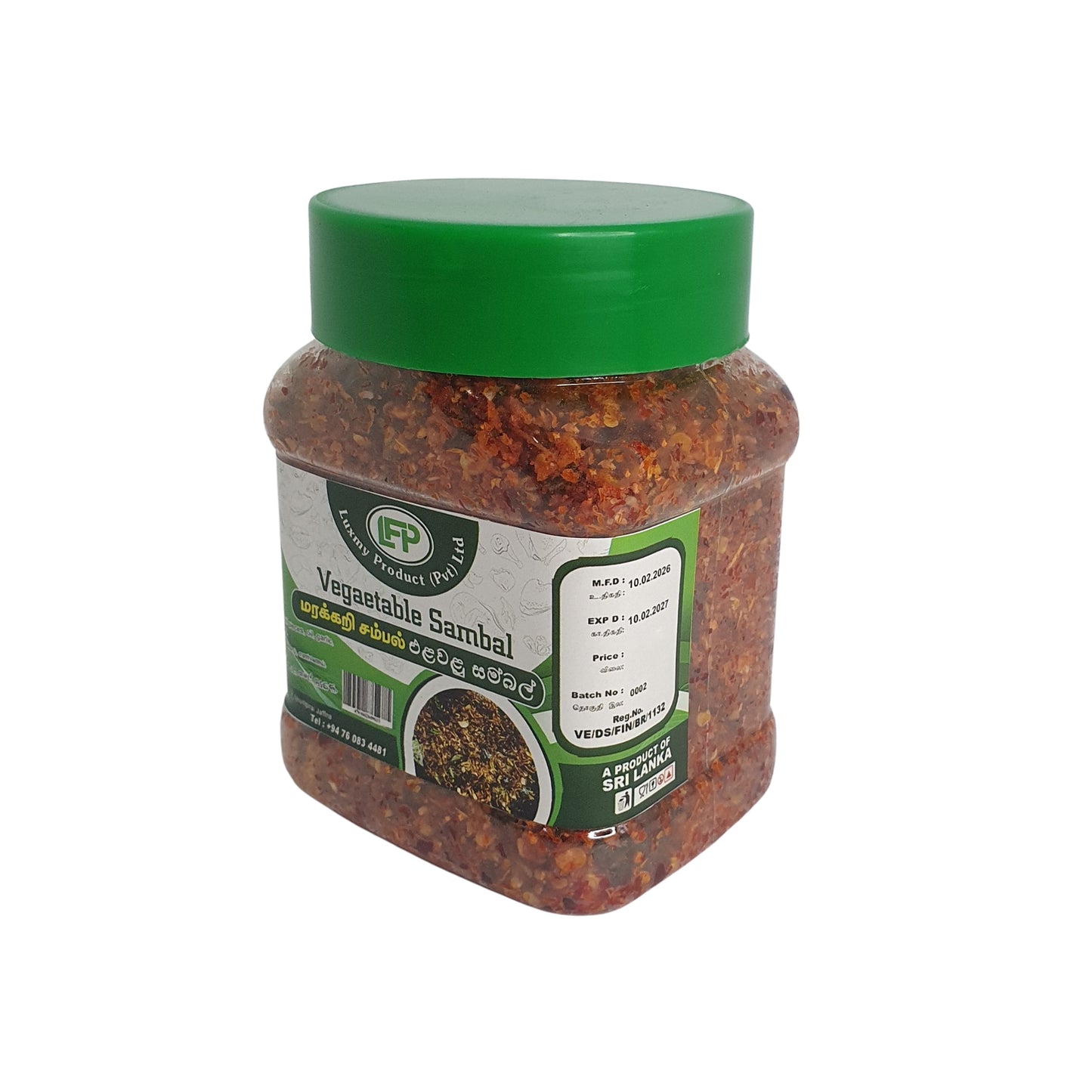 Luxmy zeleninový Sambal (200g)