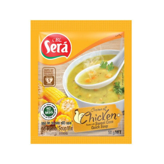 Sera Krémová polévka s kuřetem a sladkou kukuřicí (50g)