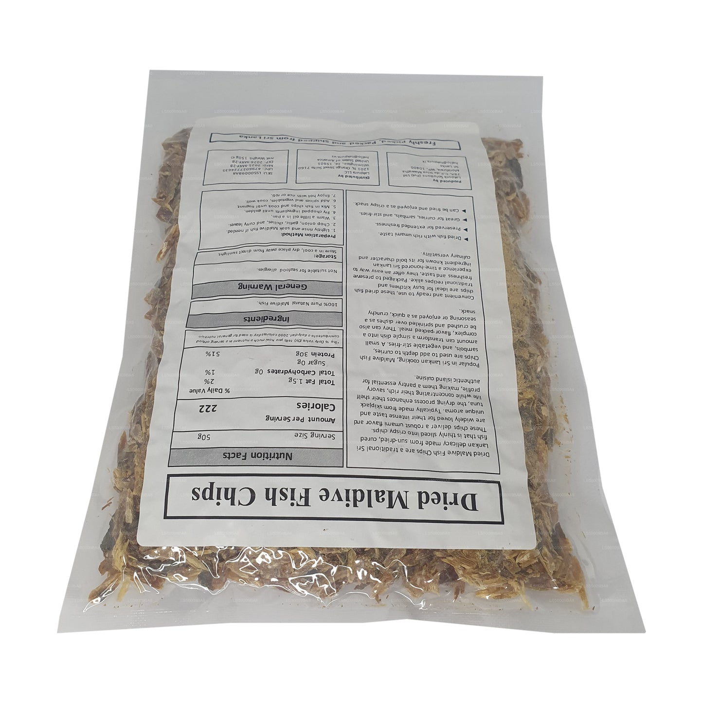 Lakpura Maldive Fish Chips Pack