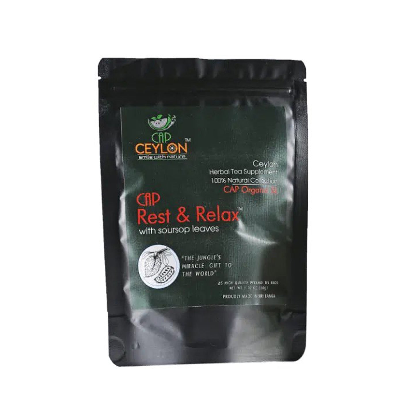 CAP Ceylon Rest & Relax čaj (50g) 25 čajových sáčků