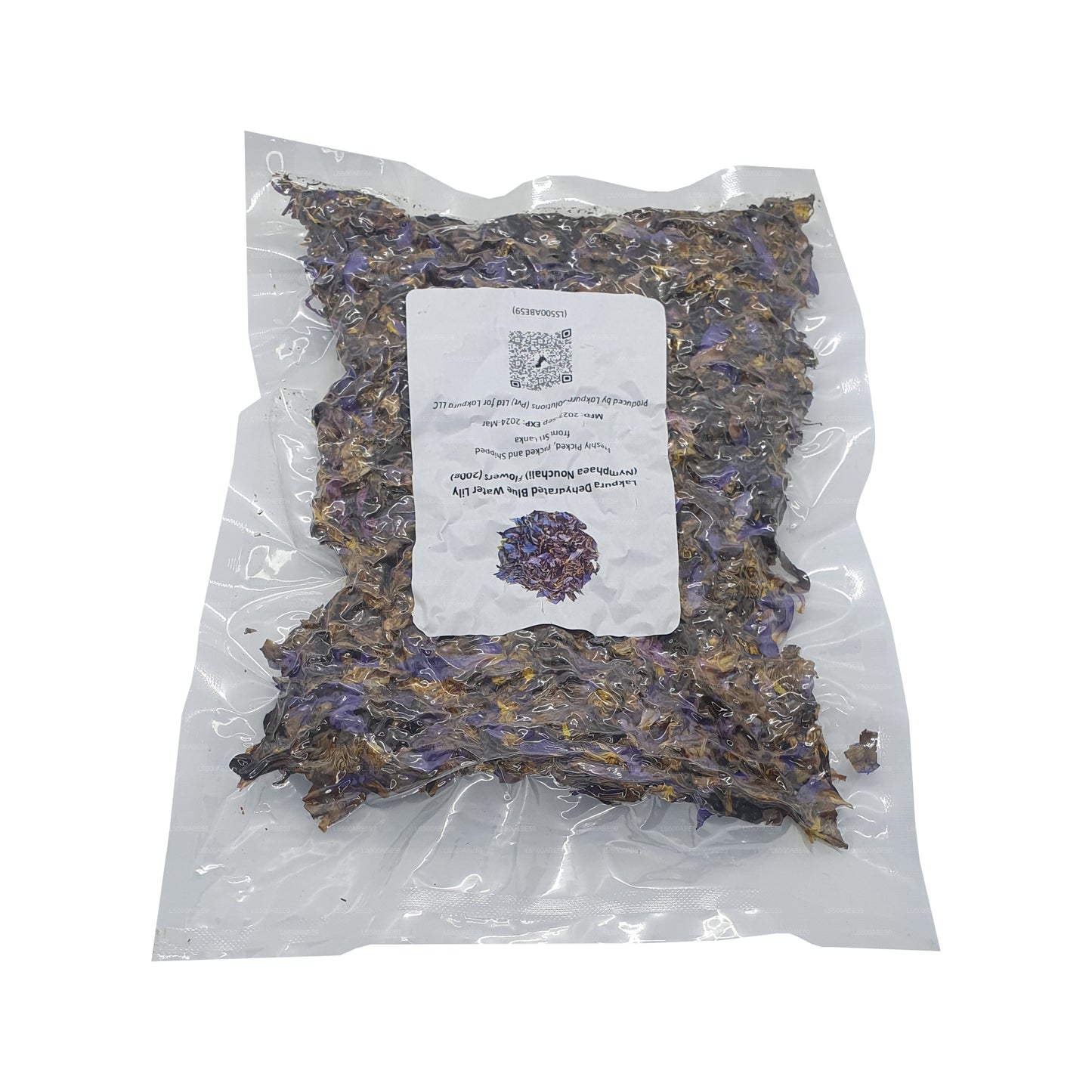 Lakpura Dehydratovaný modrý leknín (Nymphaea Nouchali) Květiny