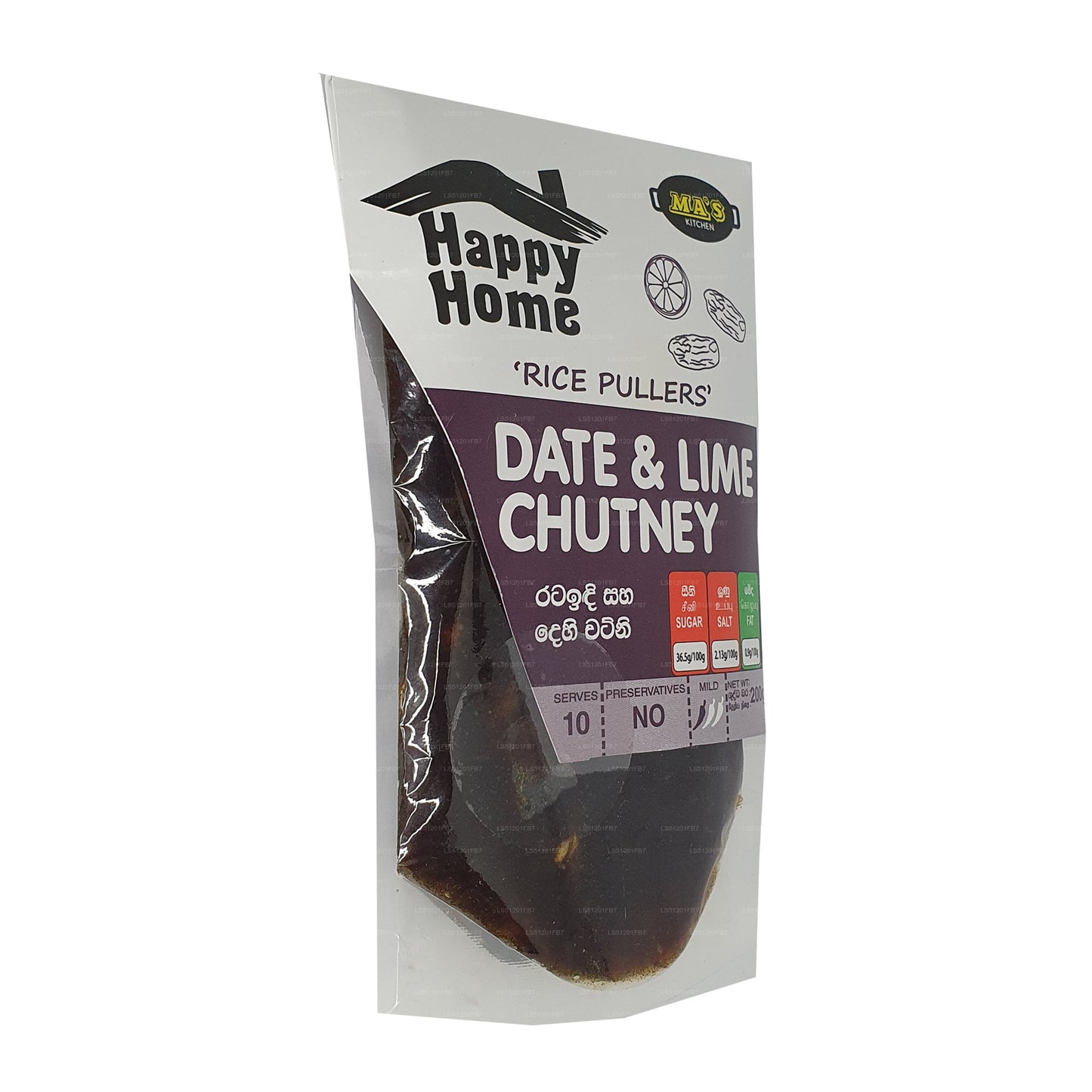 MA's Kitchen Date & Lime Chutney (200g)