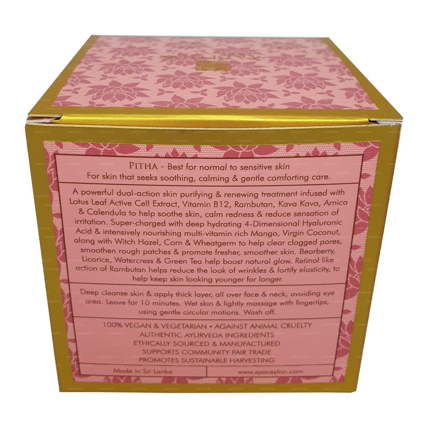 Spa Ceylon Lotus & Rambutan Active Cell Extract + Vitamin B Plus Gentle Face Exfoliating Masque (100g)