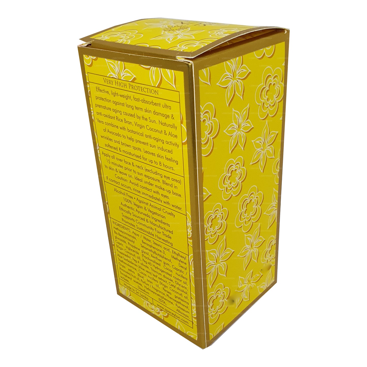 Spa Ceylon SUN Moisture Care Anti Age krém na obličej UVA+UVB „SPF 50+“ (30ml)