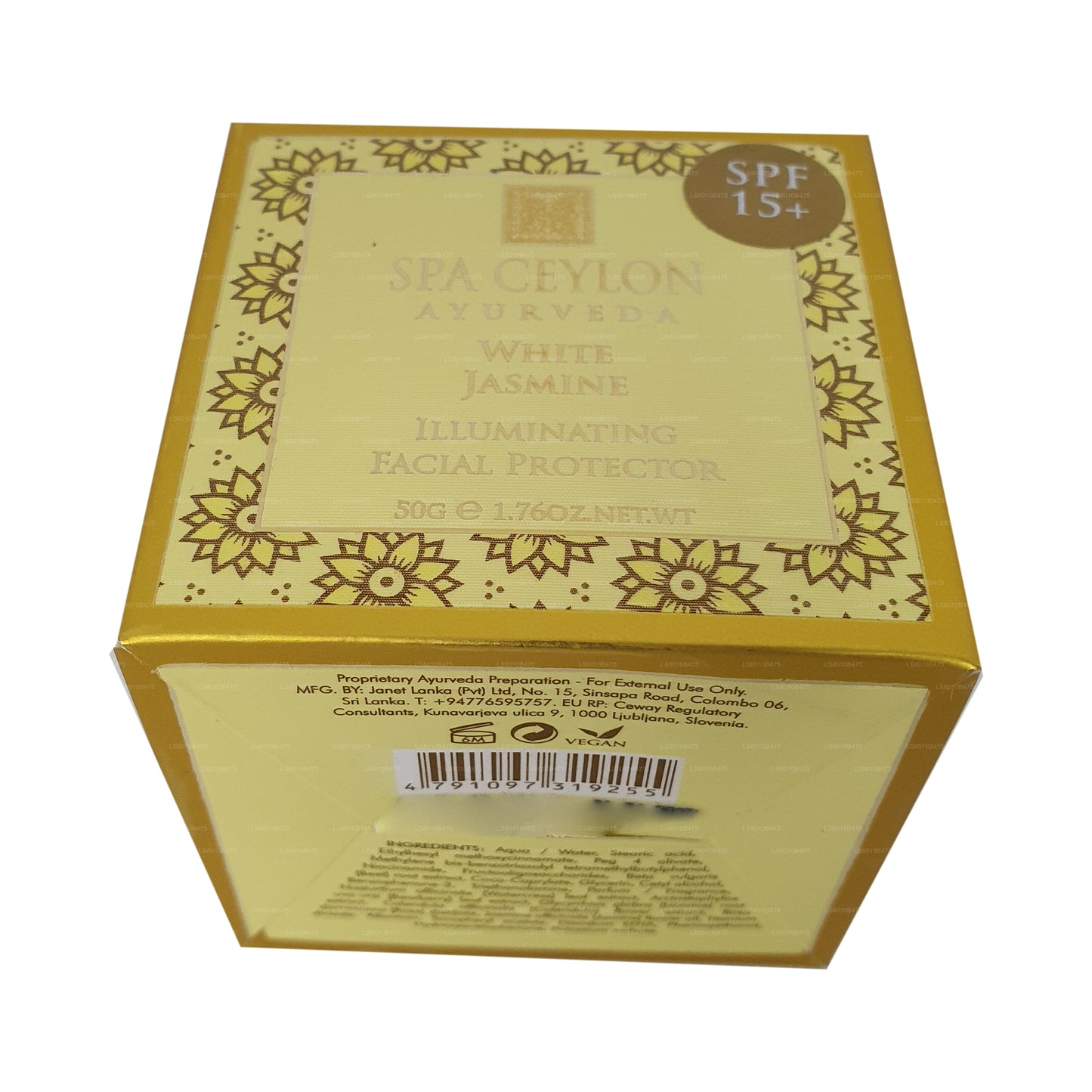 Spa Ceylon White Jasmine osvětlující pleťový chránič (50g)