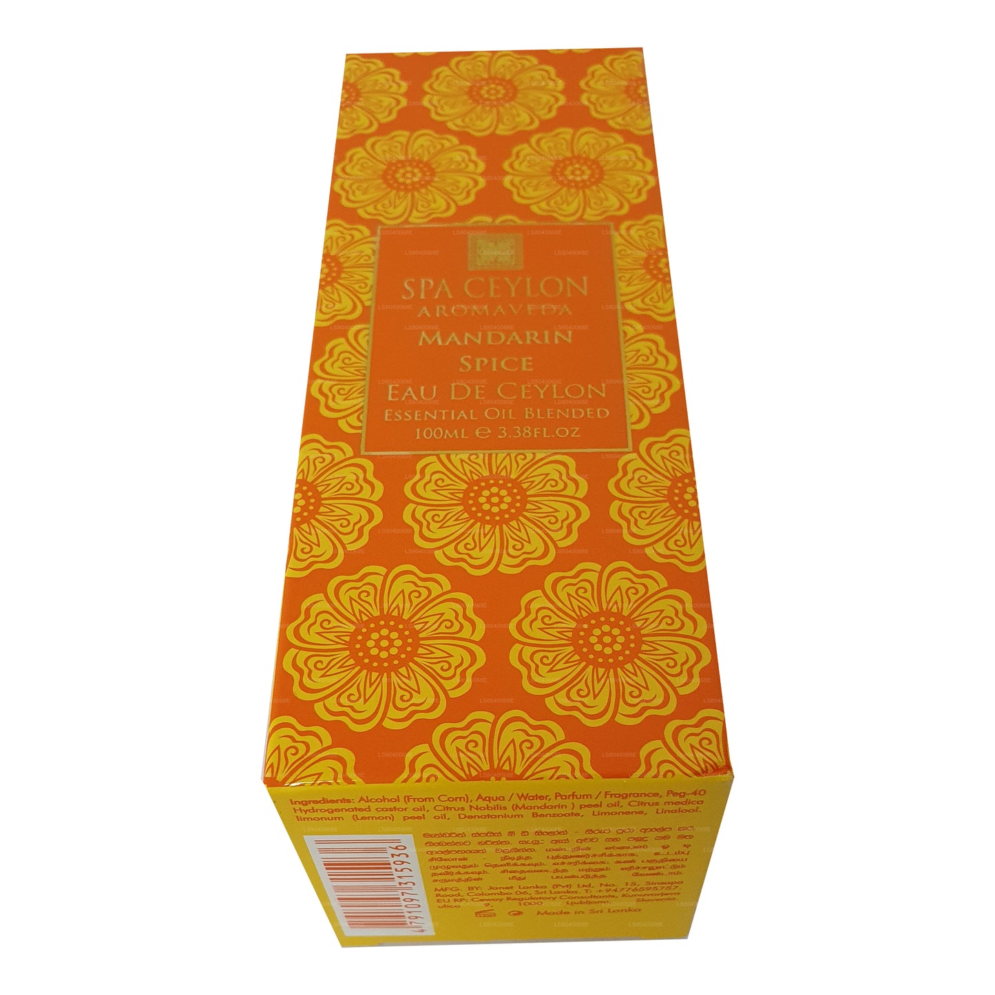 Spa Ceylon Mandarin Spice Eau De Ceylon (100ml)