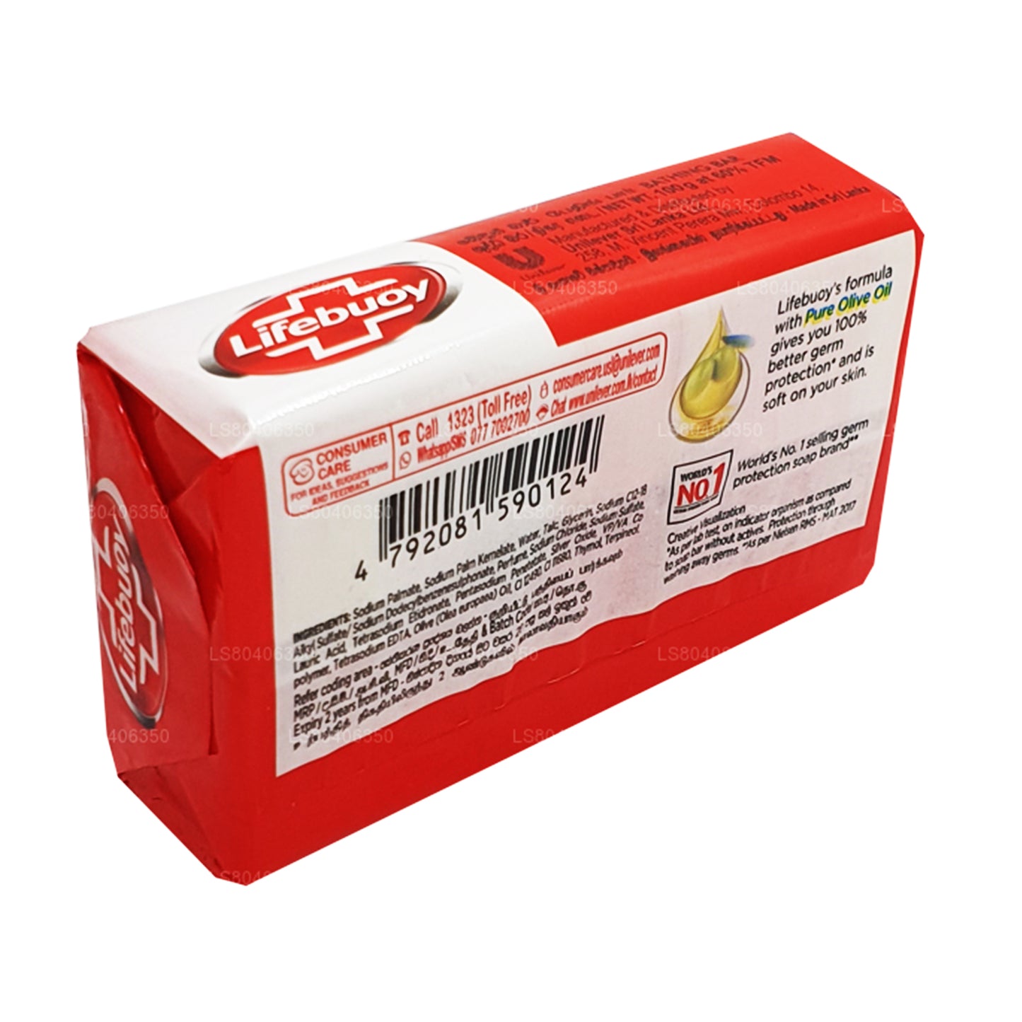 Lifebuoy Total 10 s čistým olivovým olejem tělové mýdlo (100g)