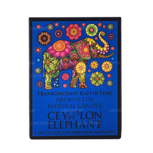 Spa Ceylon Ceylon Elephant Frankincense Kay Lime - Aromaveda Natural Candle (50g)