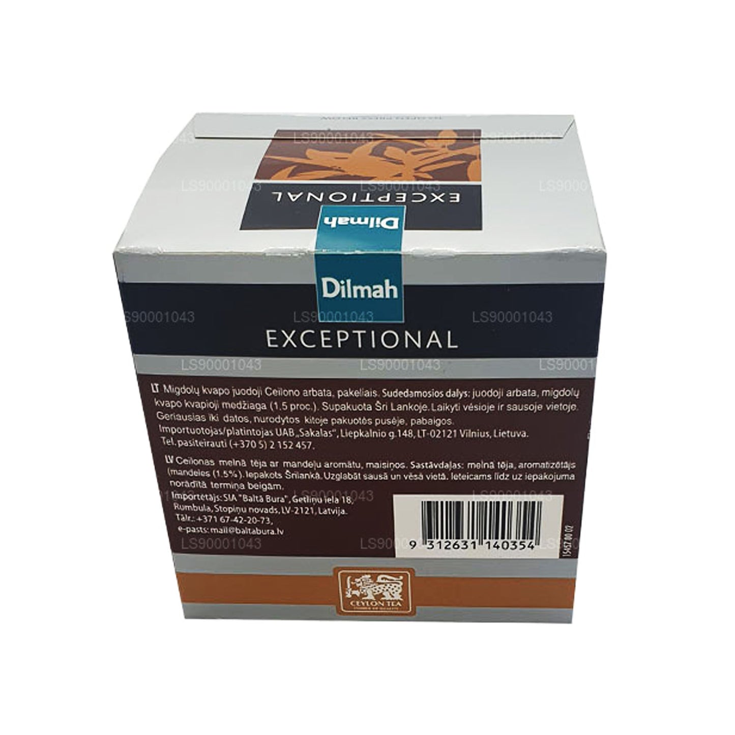 Dilmah Exceptional Italian Almond Real Leaf Tea (40g) 20 čajových sáčků