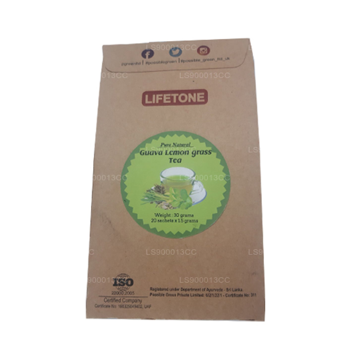 Lifetone Guava Lemon Grass Tea (30g)