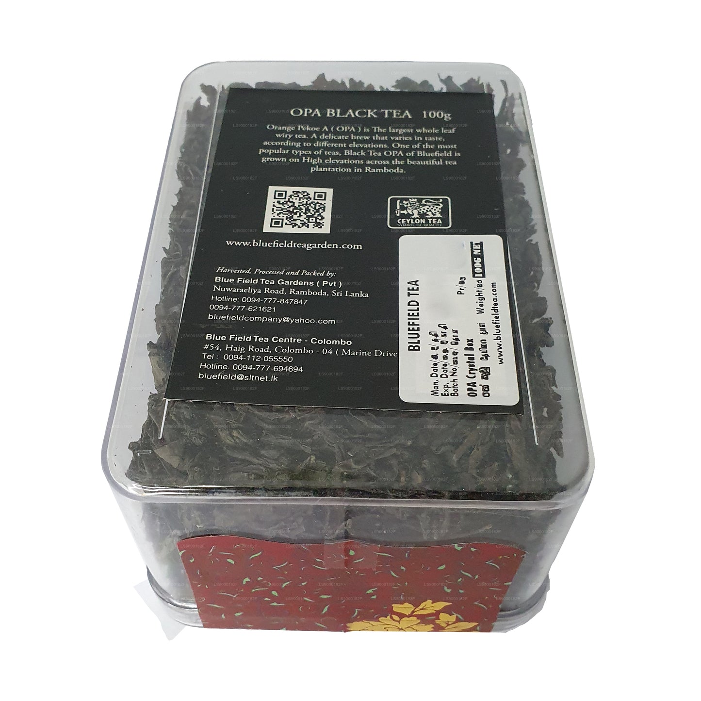 Černý čaj Bluefield Evening Delight OPA Grade (100 g)