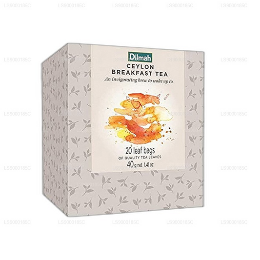 Dilmah Vivid Ceylon Breakfast Tea Teabags Refill (40g) Box