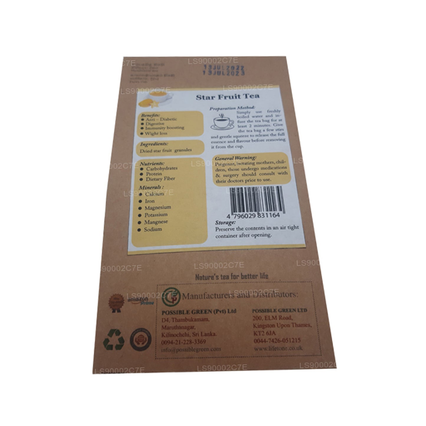 Lifetone Star Fruit Tea (40g)