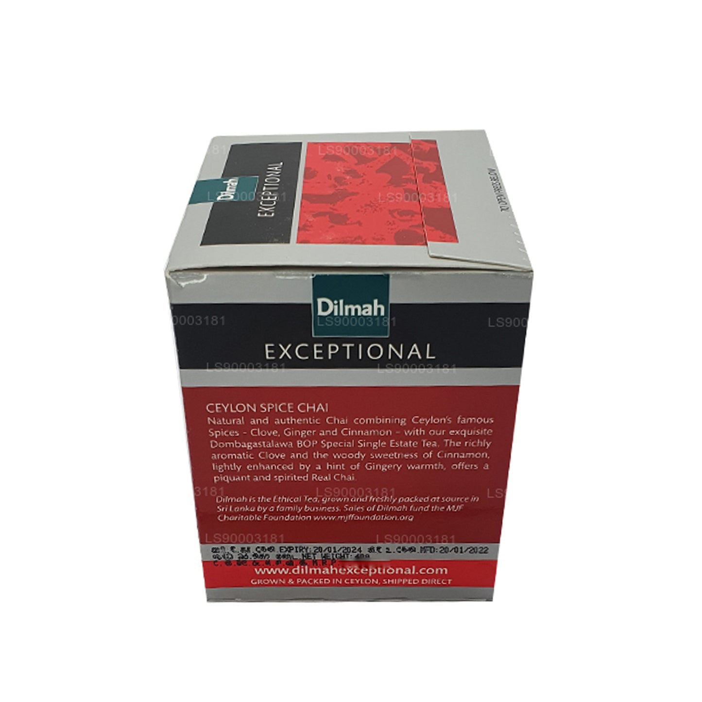 Dilmah Exceptional Ceylon Spice Chai (40g) 20 Tea Bags