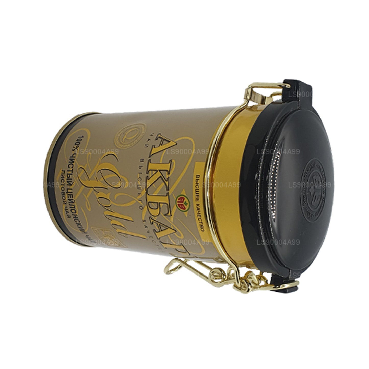 Akbar Premium Quality Gold Leaf Tea Caddy