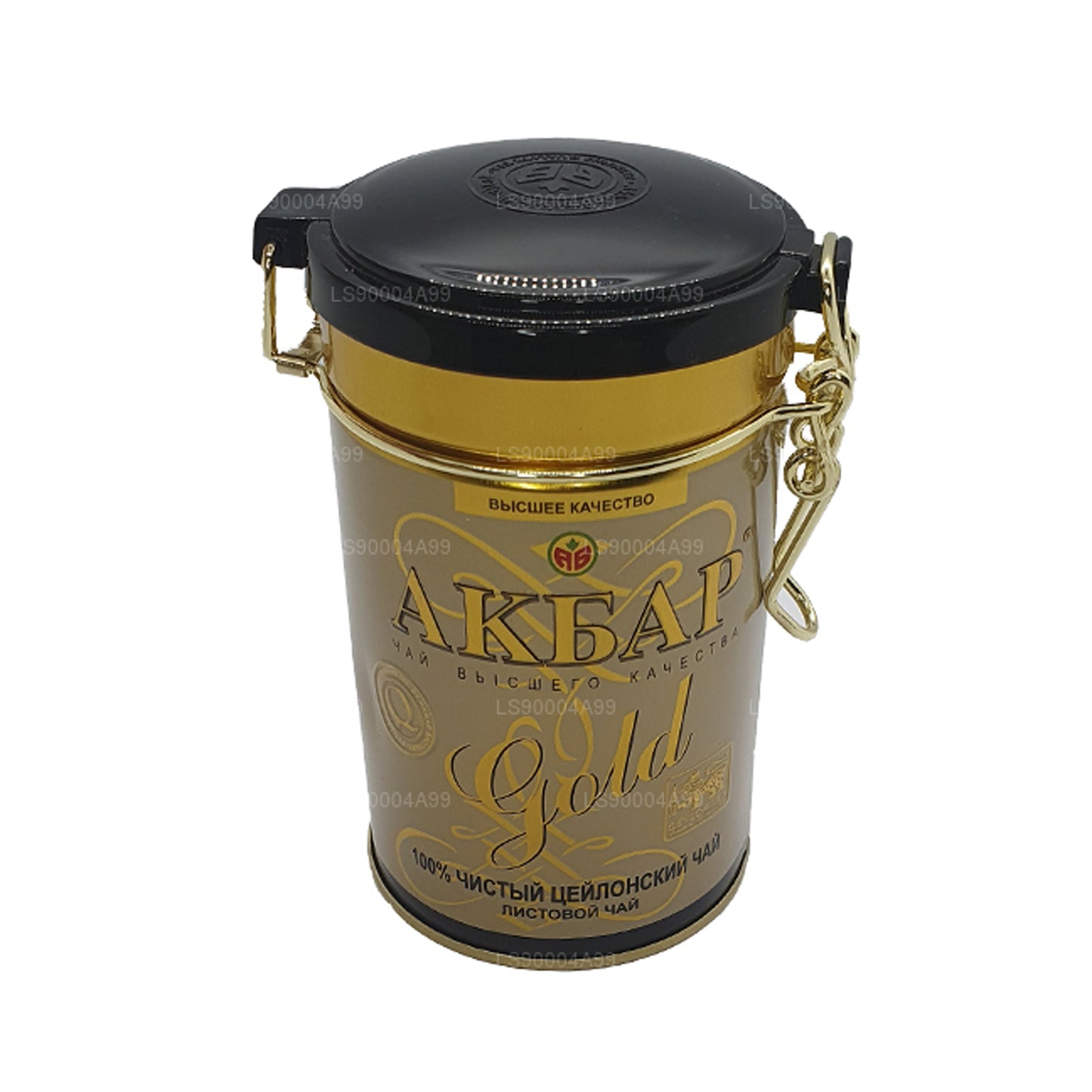 Akbar Premium Quality Gold Leaf Tea Caddy