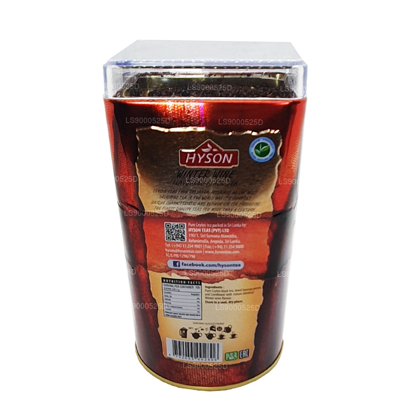 Černý čaj Hyson Breeze s příchutí zimního vína (200 g)