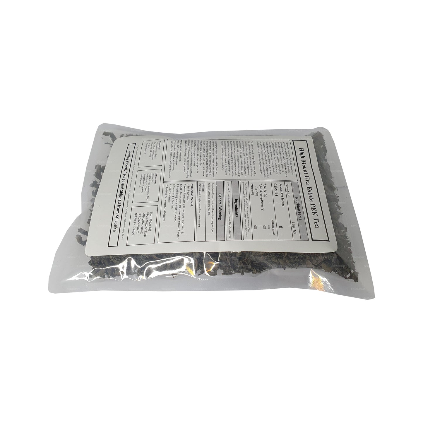 Lakpura® Uva High Mount Uva Estate PEK čaj (100g)