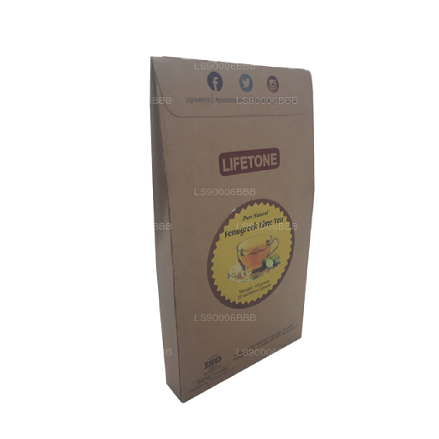Lifetone Fenugreek Lime Tea (40g) 20 Tea Bags