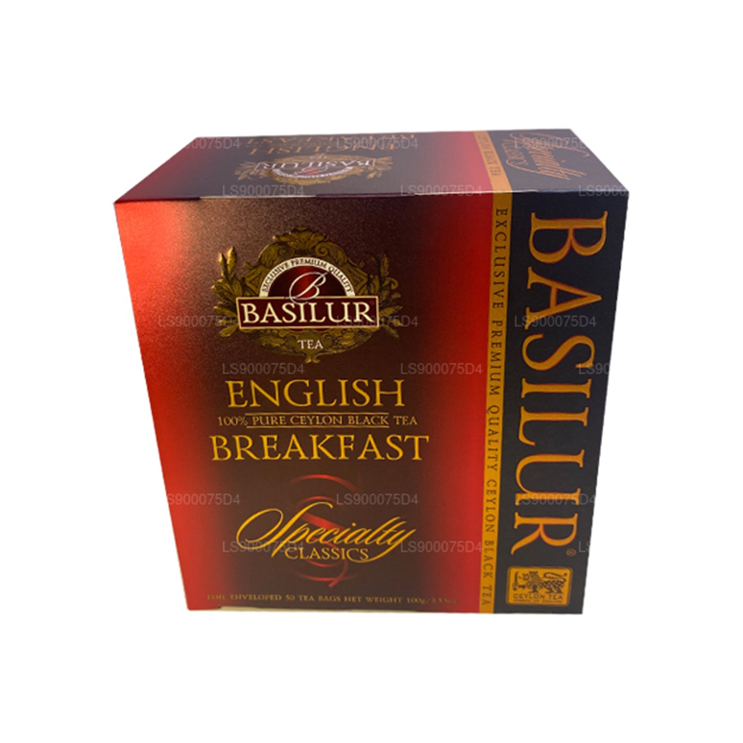 Basilur English Breakfast Čistý ceylonský černý čaj (200g) 100 čajových sáčků