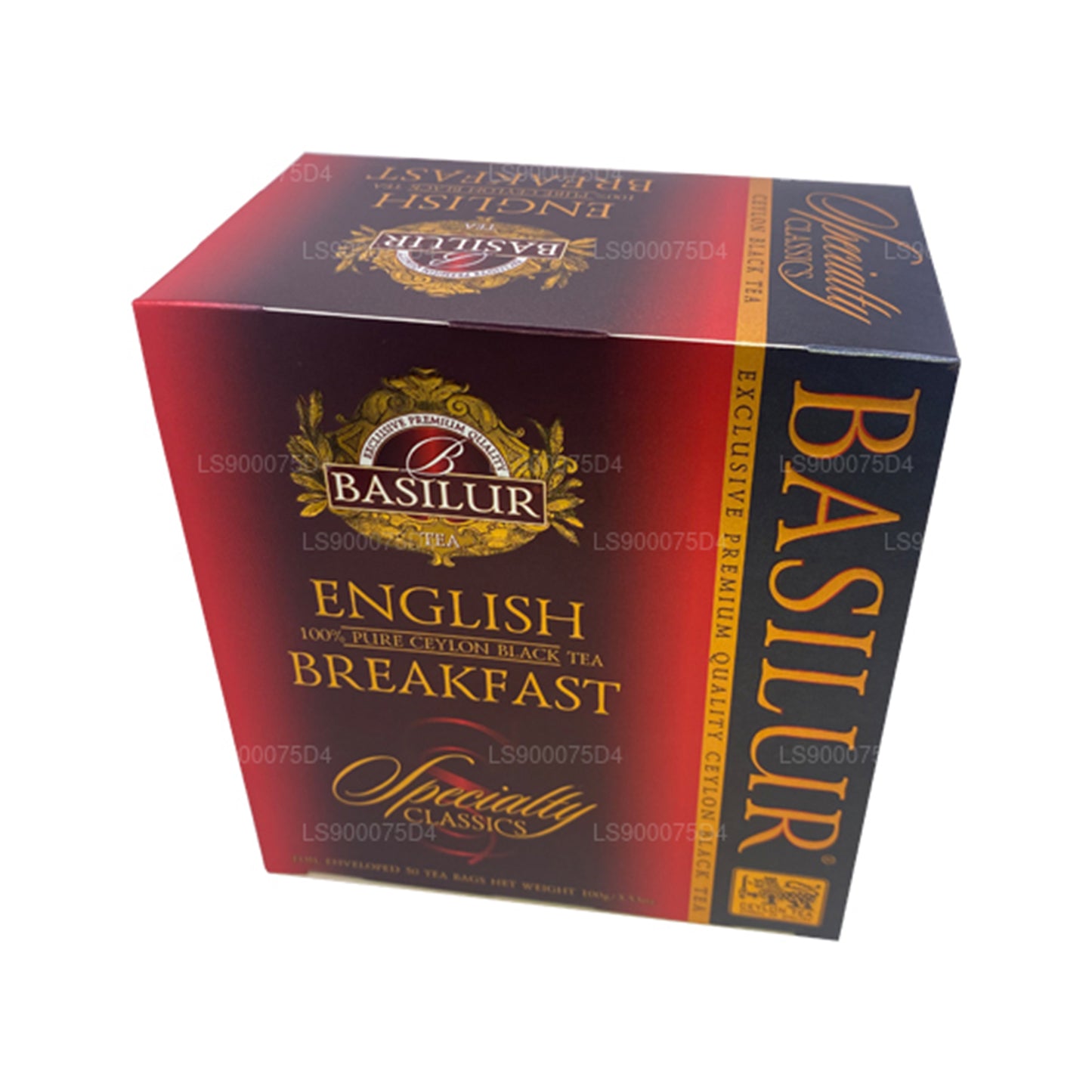 Basilur English Breakfast Čistý ceylonský černý čaj (200g) 100 čajových sáčků