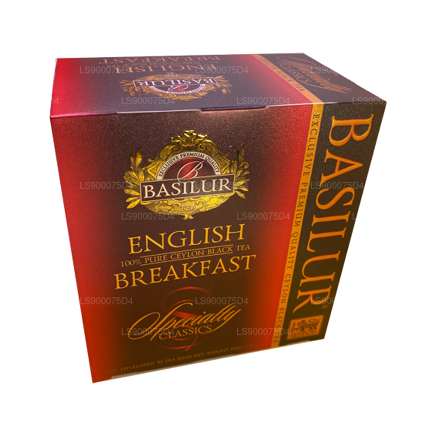 Basilur English Breakfast Čistý ceylonský černý čaj (200g) 100 čajových sáčků