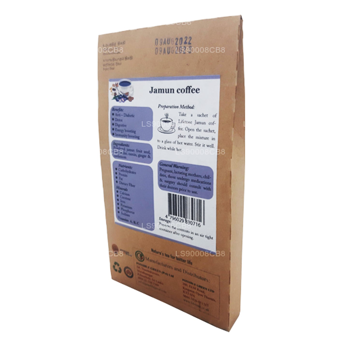 Káva ze semen Lifetone Jamun (40g)