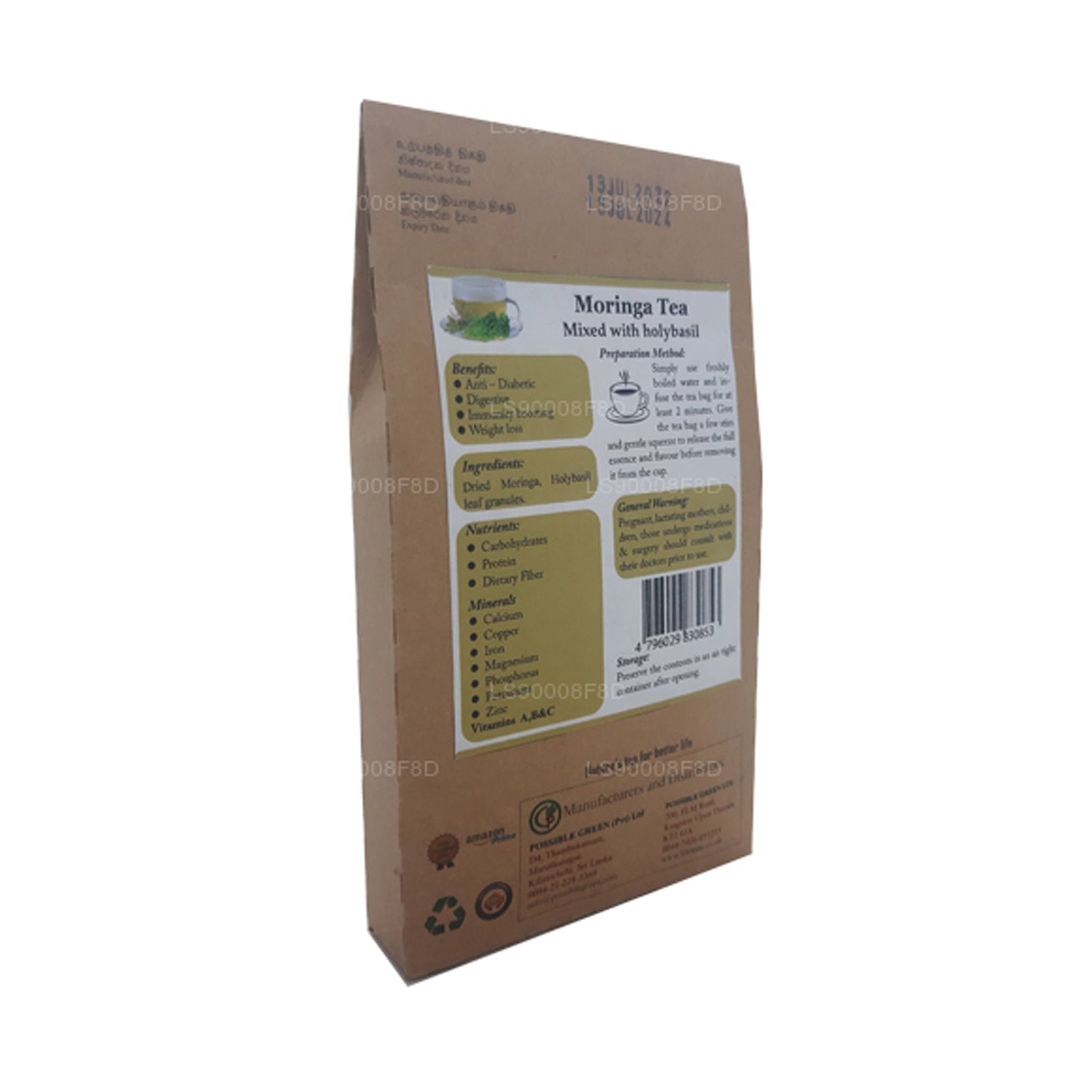 Lifetone Moringa Holy Basil Tea (40g)