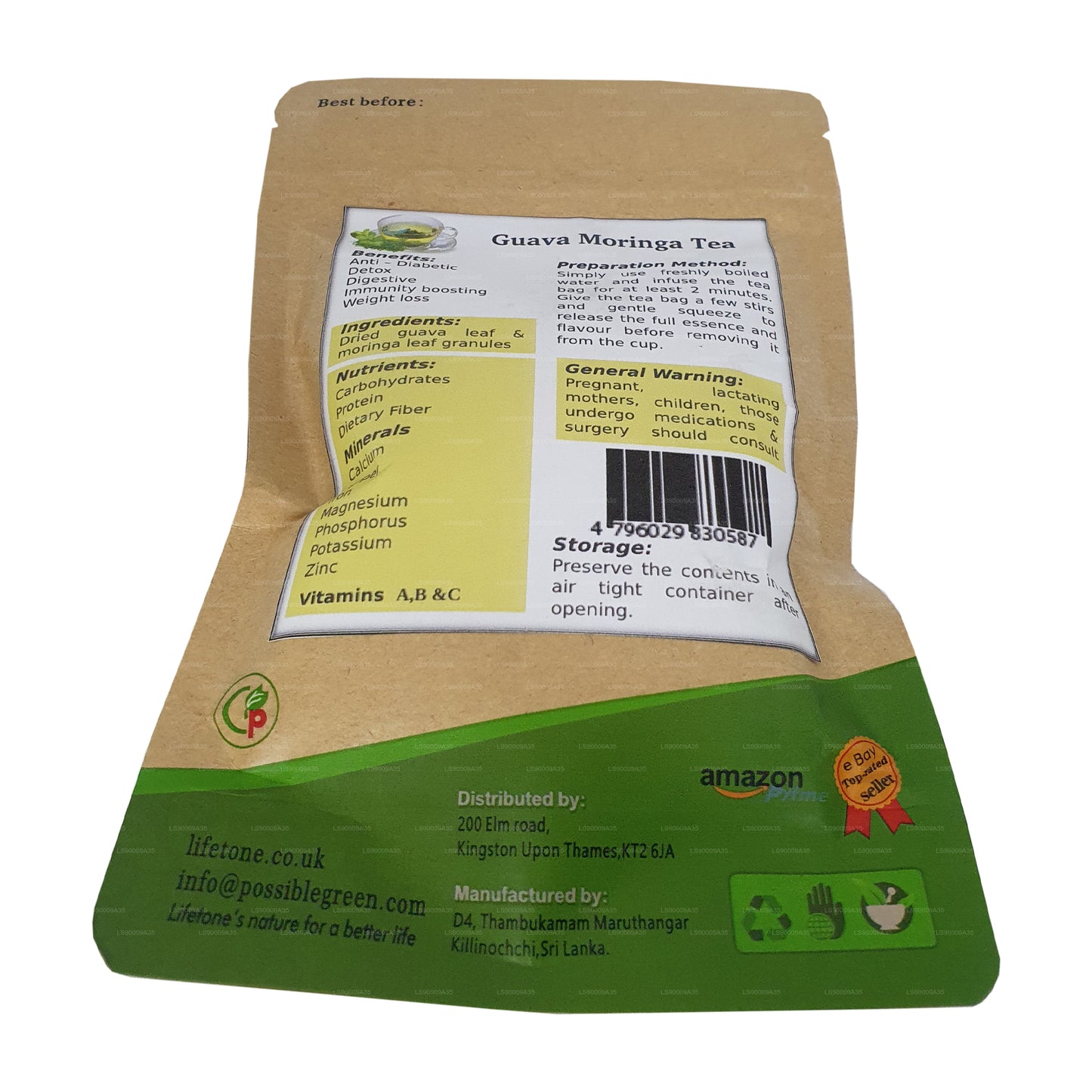 Lifetone Guava Moringa Tea (30g)