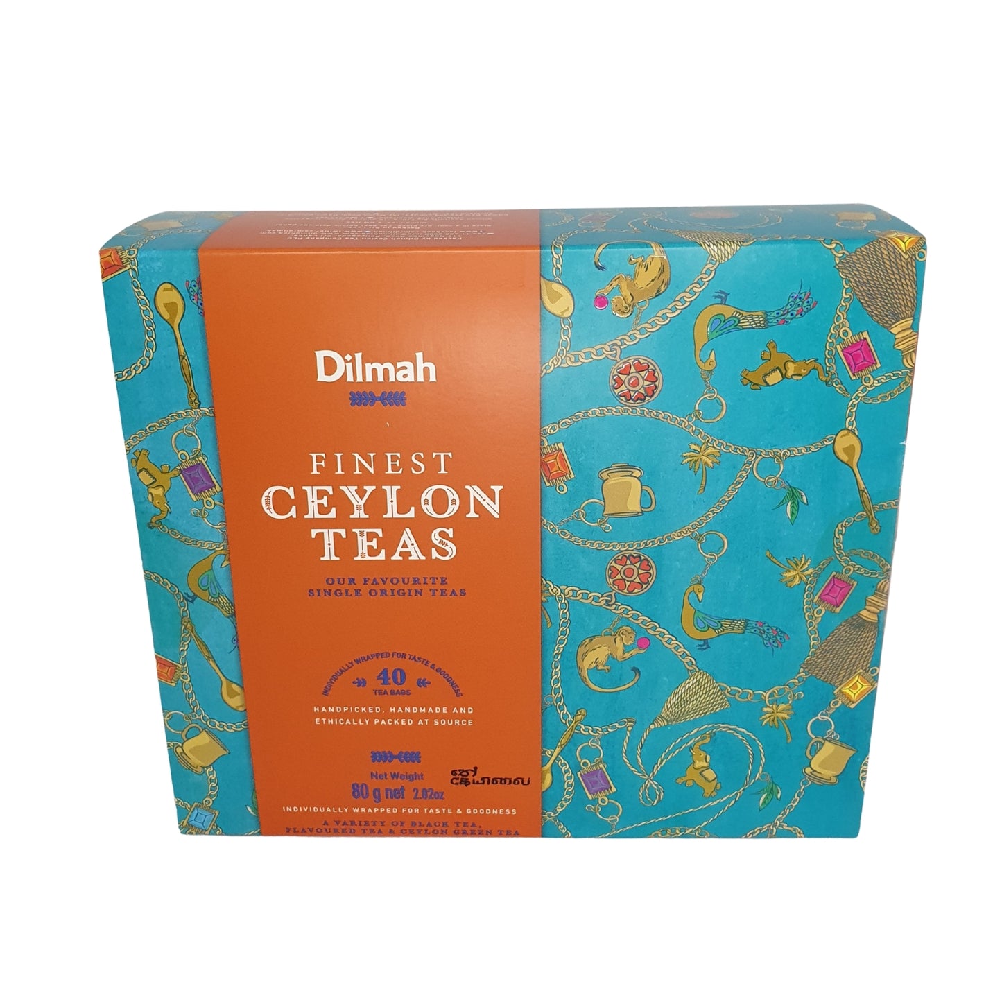 Dárkové balení Dilmah Finest Ceylon Teas (80 g) 40 čajových sáčků