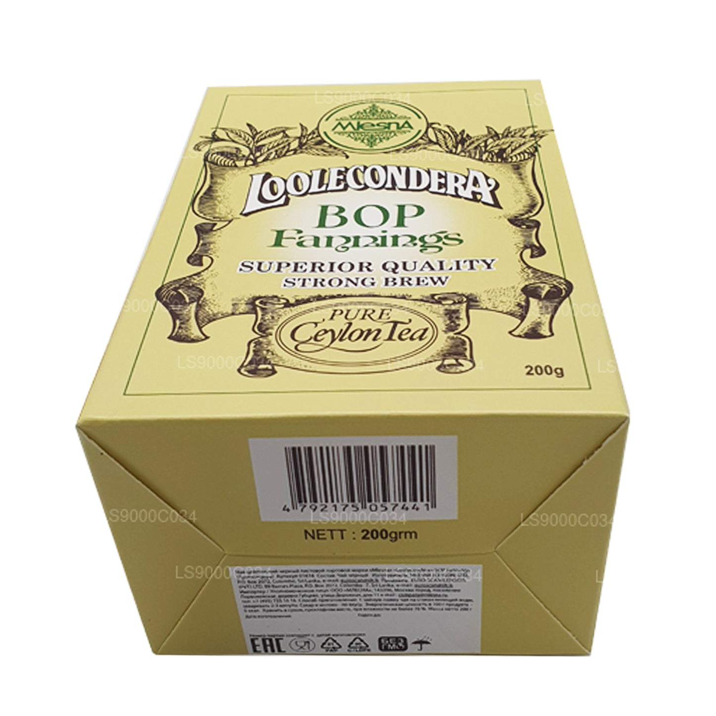 Mlesna Loolecondera BOP Fannings Strong Brew sypký čaj (200g)