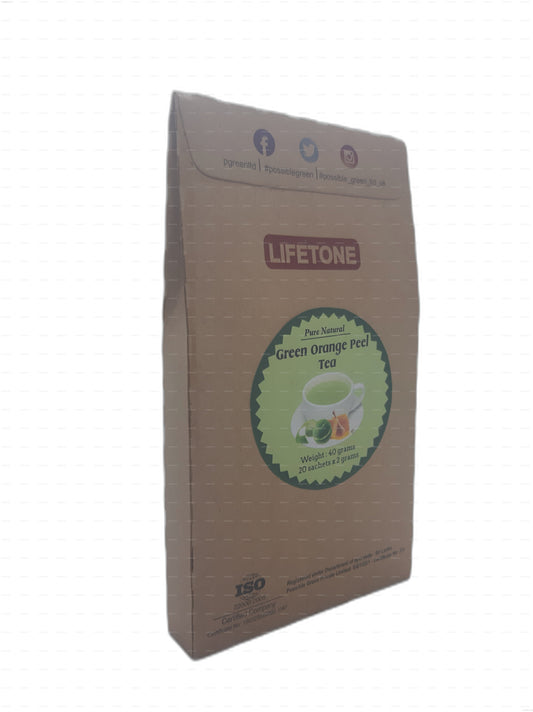 Lifetone Green Orange Peel Tea (40g) 20 Tea Bags