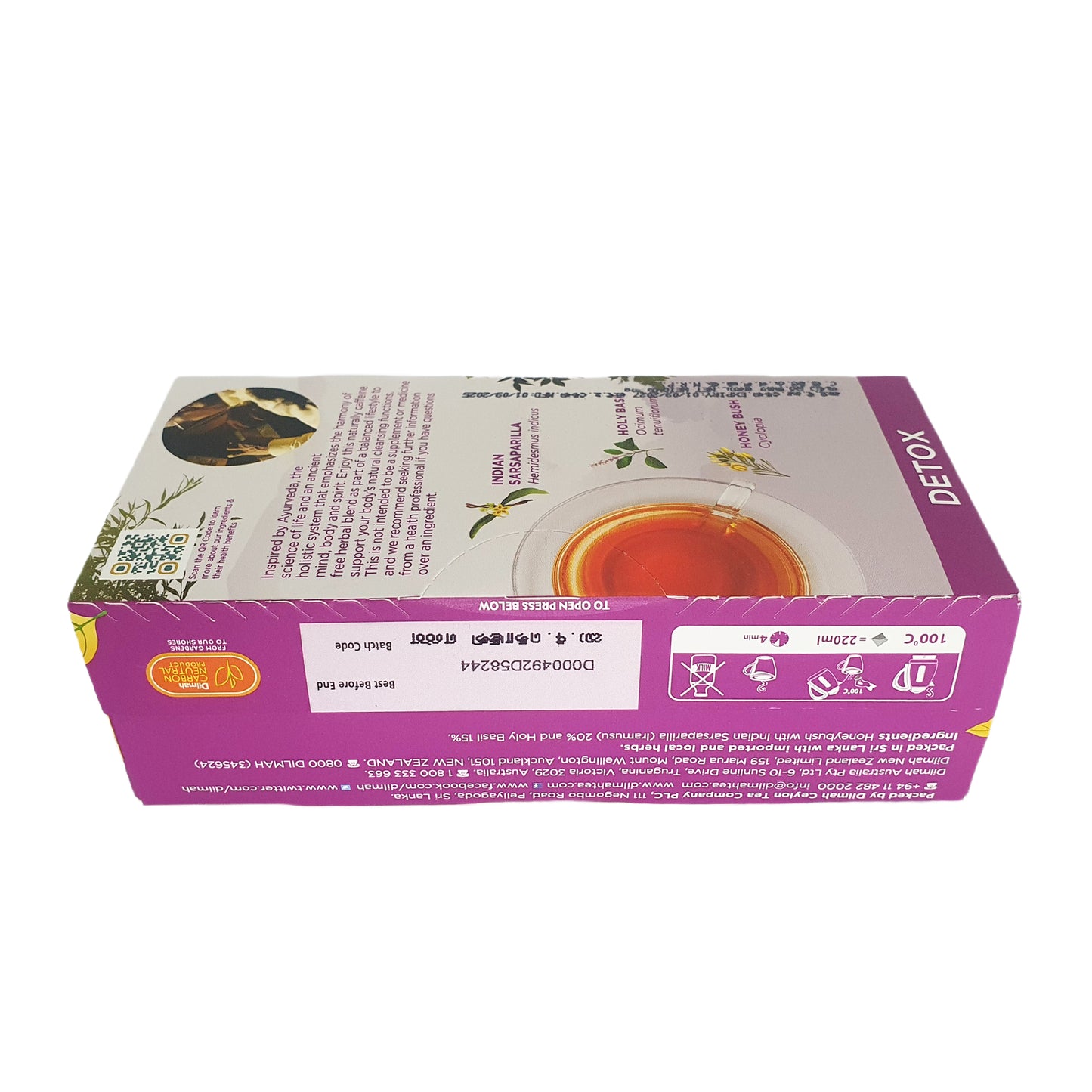 Dilmah Arana Detox Natural Herbal Infusion (20 Tagless Tea Bags)