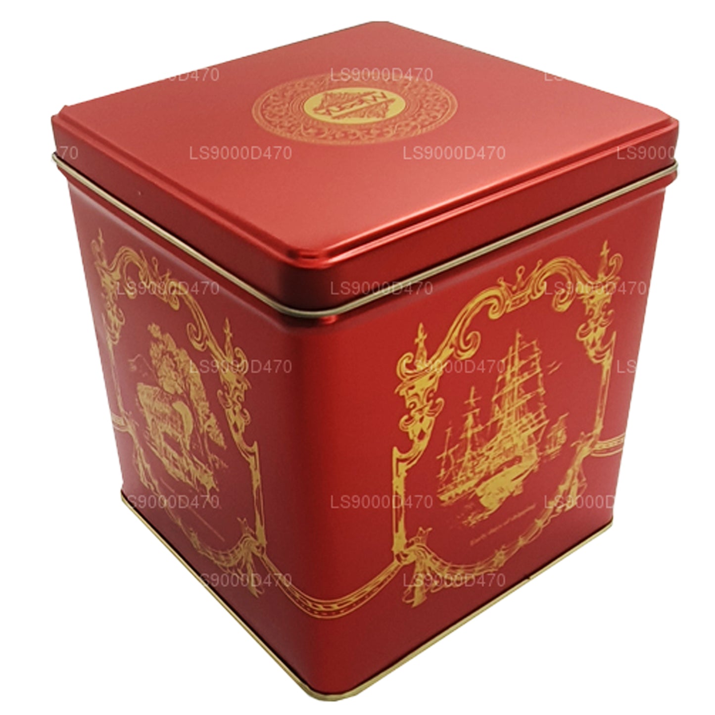Mlesna Victorian Blend OP Grade Leaf Tea Red Metal Caddy