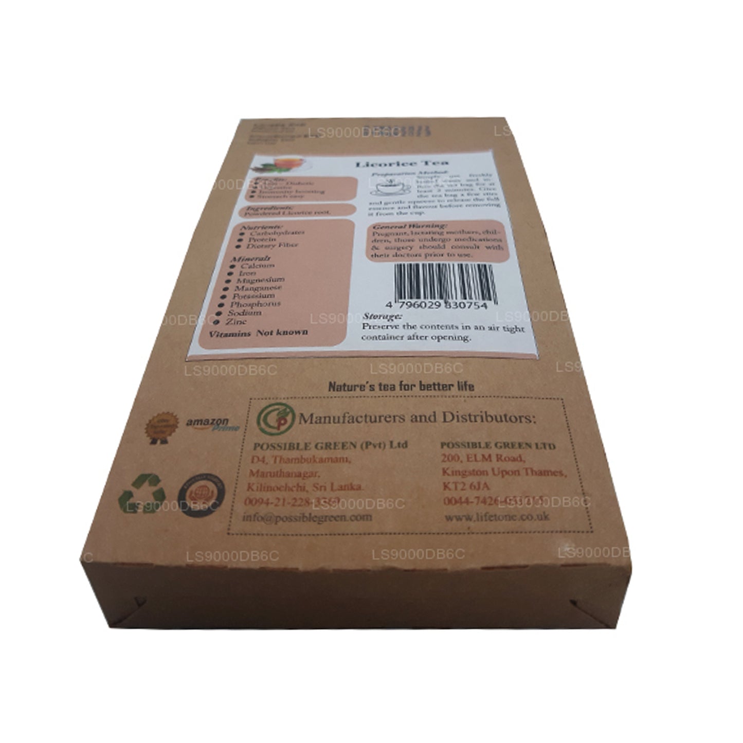 Lifetone Licorice Tea (40g) 20 Tea Bags